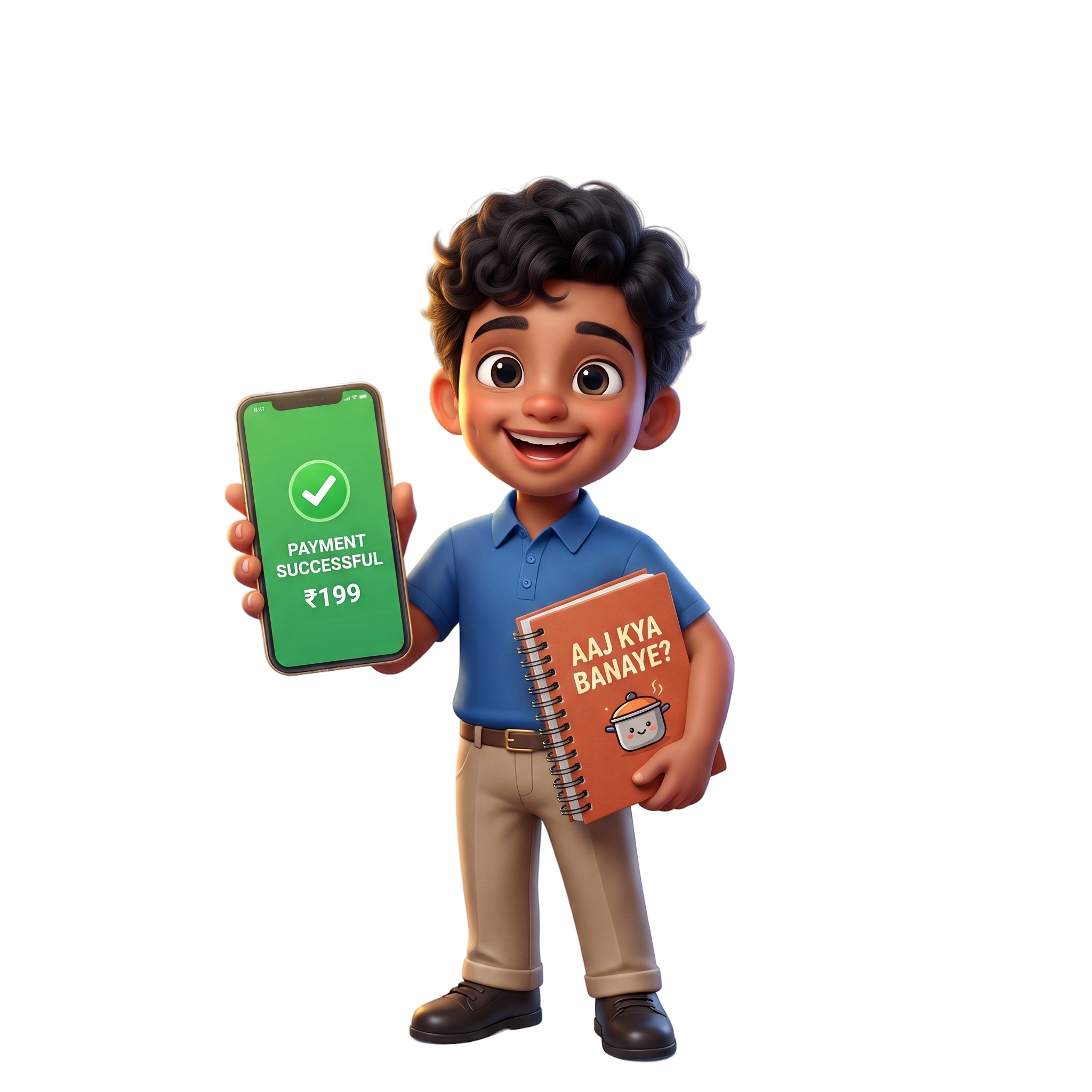 Delivery Mascot 3D Illustration